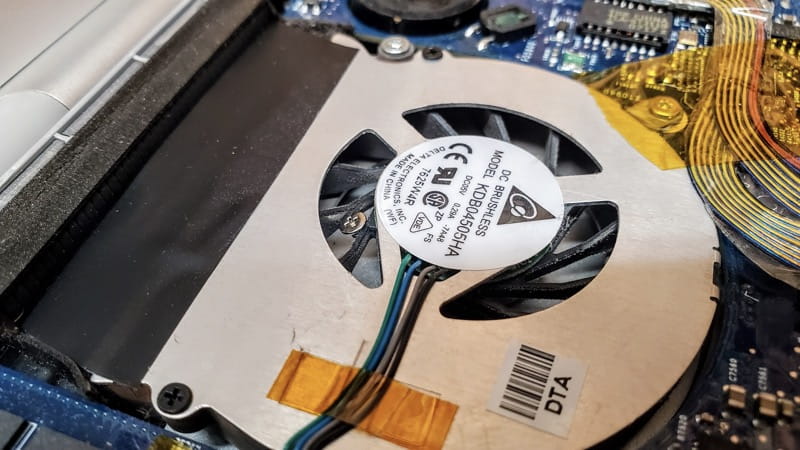 Loose screw stuck inside the fan