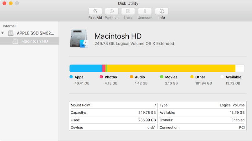 Hard drive getting full