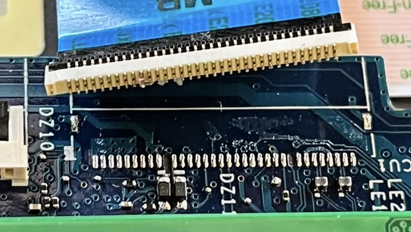 Keyboard connector damaged