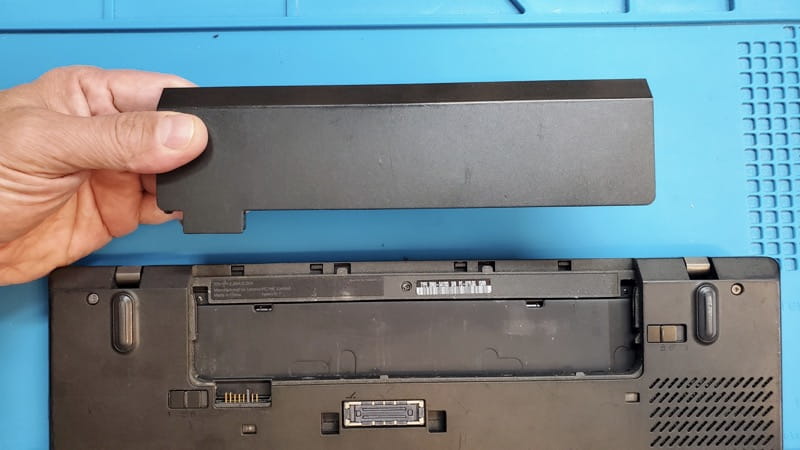 Lenovo laptop battery removed