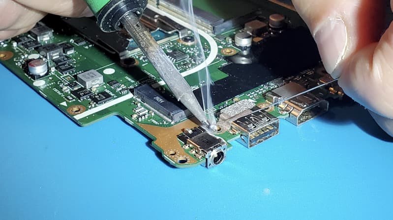 Micro soldering repairs