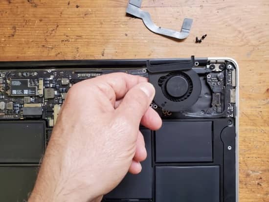 Replacing MacBook Air fan