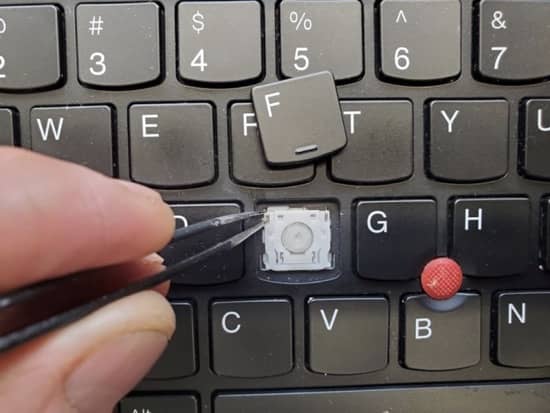 Replacing damaged keyboard key