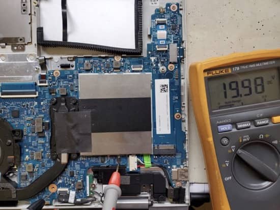 HP laptop motherboard testing