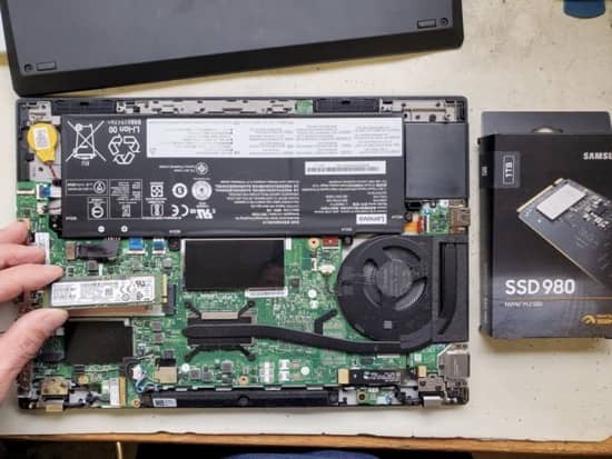 Upgrading laptop SSD